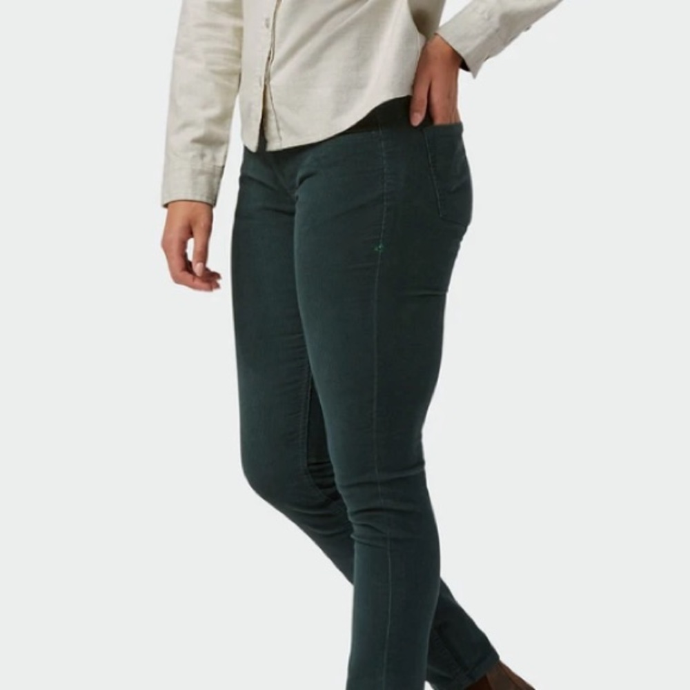 Stio Organic Cotton Green Corduroy Pants Size 10